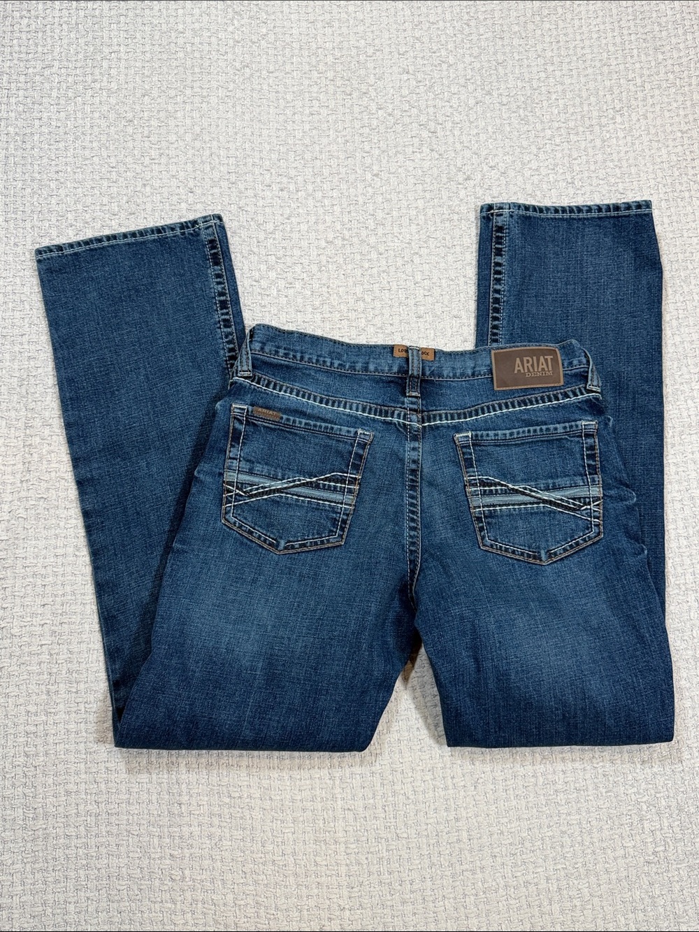 Mens Ariat M4 Stretch Preston Boot Cut Denim Jeans Silverton 34/36